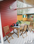 Terrasse en bois composite pour un chalet de Super-Besse