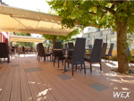 Terrasse en bois composite pour une maison prive de Bretagne
